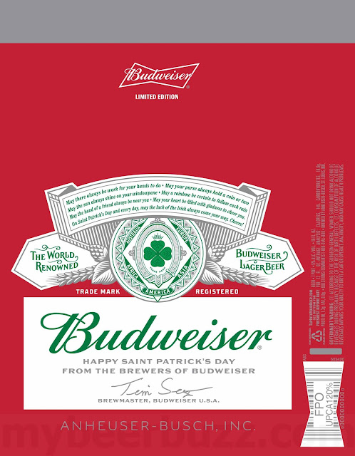 Budweiser & Bud Light Preparing St. Patrick’s Day 2019 Packaging / Glaad Rainbow Packaging / 250th Anniversary USA 13 0 1 59