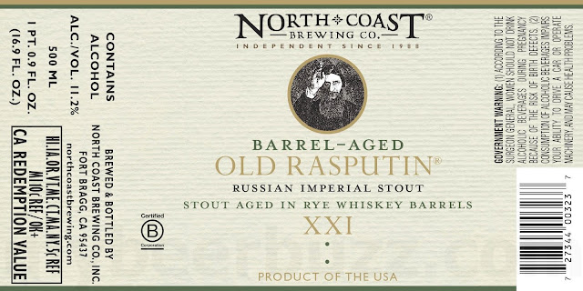 North Coast Announces 20th Anniversary Barrel-Aged Old Rasputin Release Details (Wider Distribution) /21st Anniversary 12 0 1 93