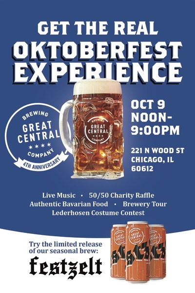 Great Central's Oktoberfest Event Flyer Great Central's Oktoberfest Event Flyer