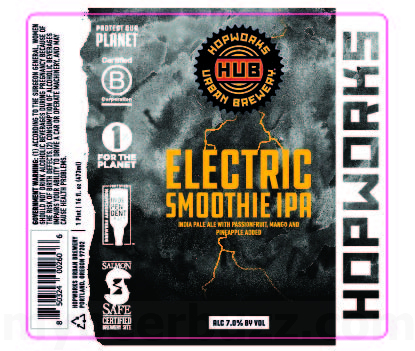 Hopworks Working On Blueberry Milkshake IPA & Electric Smoothie IPA Cans Hopworks Working On Blueberry Milkshake IPA & Electric Smoothie IPA Cans