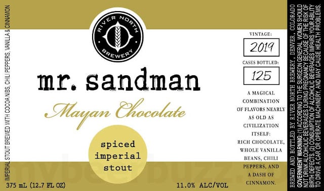 River North Barrel Aged Mr. Sandman Releases 11/17 - 2019 Mr. Sandman Mayan Chocolate 8 20190405 085524 75