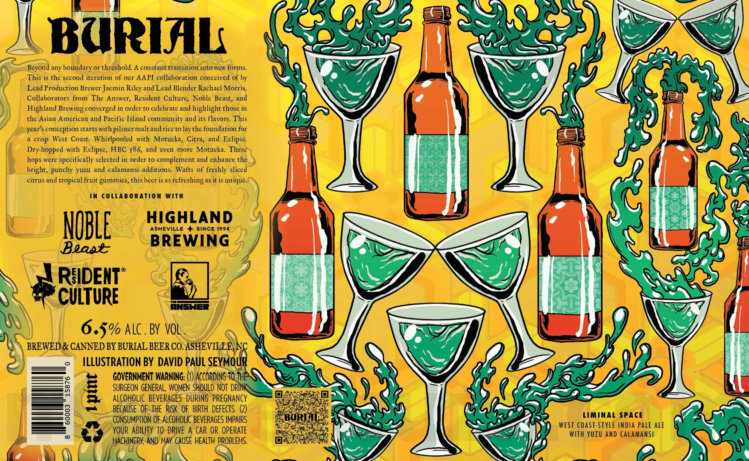 Burial Beer Collaborating With Highland Brewing, Noble Beast, Resident Culture & The Answer on Liminal Space / Just A Bit Of Blood Burial Beer Collaborating With Highland Brewing, Noble Beast, Resident Culture & The Answer on Liminal Space / Just A Bit Of Blood