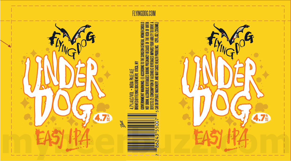 Flying Dog Updating UnderDog Easy IPA & UnderDog Easy Pils Flying Dog Updating UnderDog Easy IPA & UnderDog Easy Pils