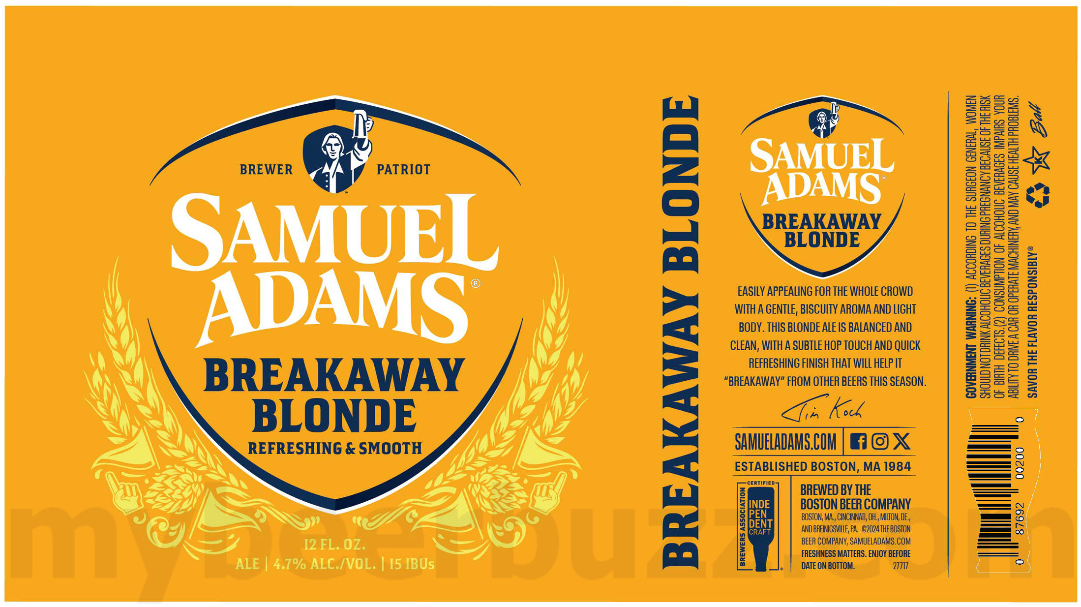 Samuel Adams Adding Breakaway Blonde & Postseason IPA Samuel Adams Adding Breakaway Blonde & Postseason IPA