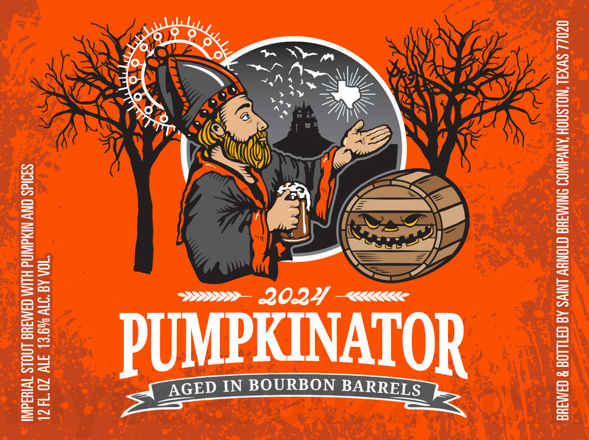 Saint Arnold Working On Pumpkinator 2024 & Bourbon Barrel Pumpkinator 2024 Saint Arnold Working On Pumpkinator 2024 & Bourbon Barrel Pumpkinator 2024