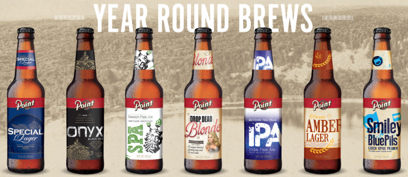 Stevents Point - Snow Pilot Pistachio Nut Brown Ale / Point Light 24 3816bbc7 b3fe 493a a99f a1776a77a9e8
