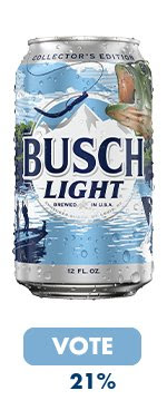 Busch Beer Adding Collector’s Edition Fishing Cans 37 bass can