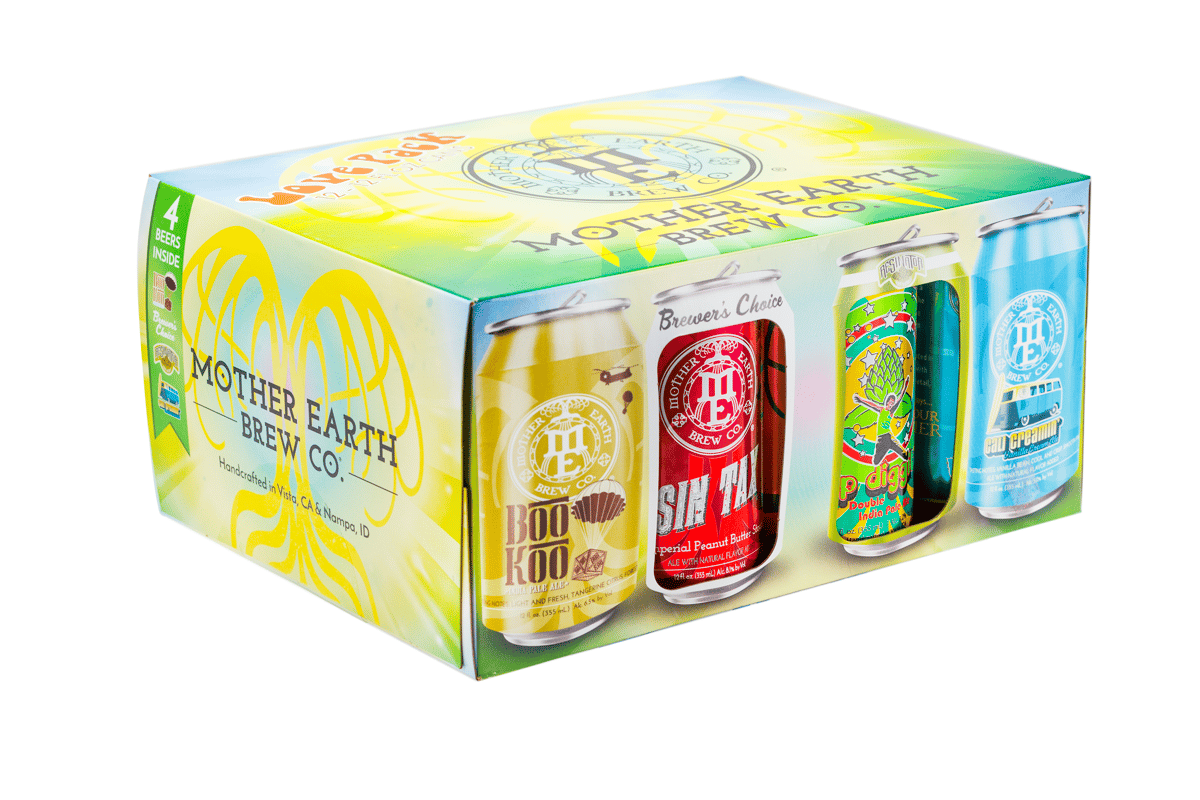 Mother Earth Brew Co Announces The Love Pack Cannd Variety Pack 8 MOTHER EARTH BREW CO. RELEASES THE "LOVE PACK" CRAFT CAN MIX-PACK TO DISTRIBUTION