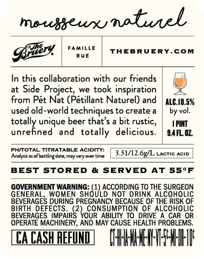 Bruery Terreux & Side Project Collaborate on Mousseux Naturel Bruery Terreux & Side Project Collaborate on Mousseux Naturel