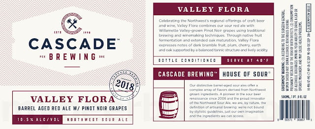 Cascade Brewing Releasing Valley Flora 1/11 8 AAPost1 204