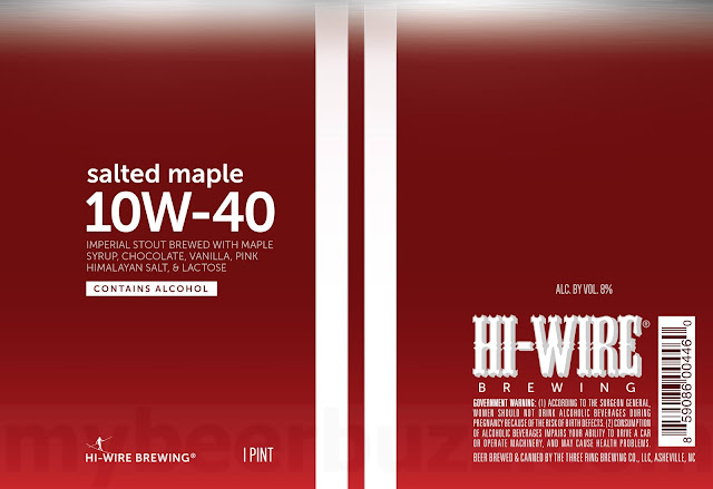 Hi-Wire Working On German Chocolate Cupcake & Salted Maple 10W-40 Cans 8 AAPost1 216