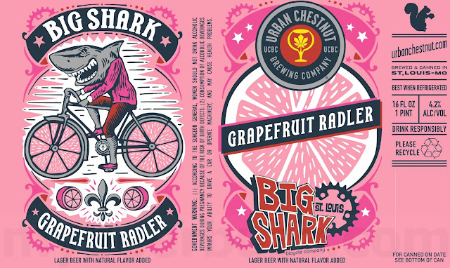 Urban Chestnut & Big Shark Bicycle Collaborate On Big Shark Lemon Radler & Grapefruit Radler Urban Chestnut & Big Shark Bicycle Collaborate On Big Shark Lemon Radler & Grapefruit Radler