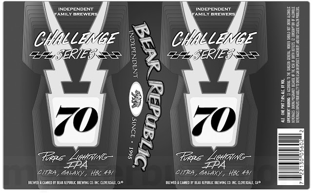 Bear Republic Racer 5 16oz Cans Coming 3/15 / Challenge Series 06 Smells Like Citrus IPA / Challenge Series 70 Purple Lightning / Challenge Series 11 Double Brut IPA 15 AAPost1 71