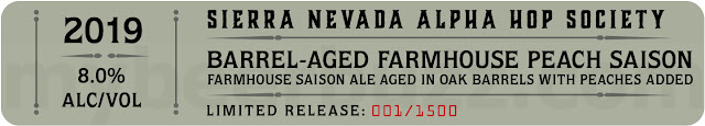 Sierra Nevada Barrel-Aged Farmhouse Peach Saison Coming To 2019 Alpha Hop Society Sierra Nevada Barrel-Aged Farmhouse Peach Saison Coming To 2019 Alpha Hop Society