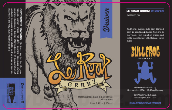 Bullfrog Working On Le Roar Grzzz Aardbei, Apricot, Framboise, Druiven & Mango Bullfrog Working On Le Roar Grzzz Aardbei, Apricot, Framboise, Druiven & Mango
