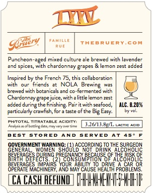 The Bruery & NOLA Brewin Collaborate On LXXV The Bruery & NOLA Brewin Collaborate On LXXV