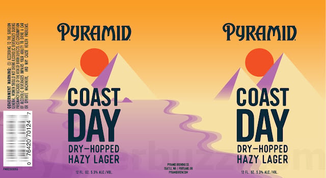 Pyramid Adding Coast Day Dry-Hopped Lager 19.2oz Cans 8 AAPost7 52
