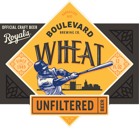 Boulevard Unfiltered Wheat & KC Pils - Kansas City Royals Packaging 8 BPKG17_uwb_12ozBottle_ROYALS_batter_FNL 2
