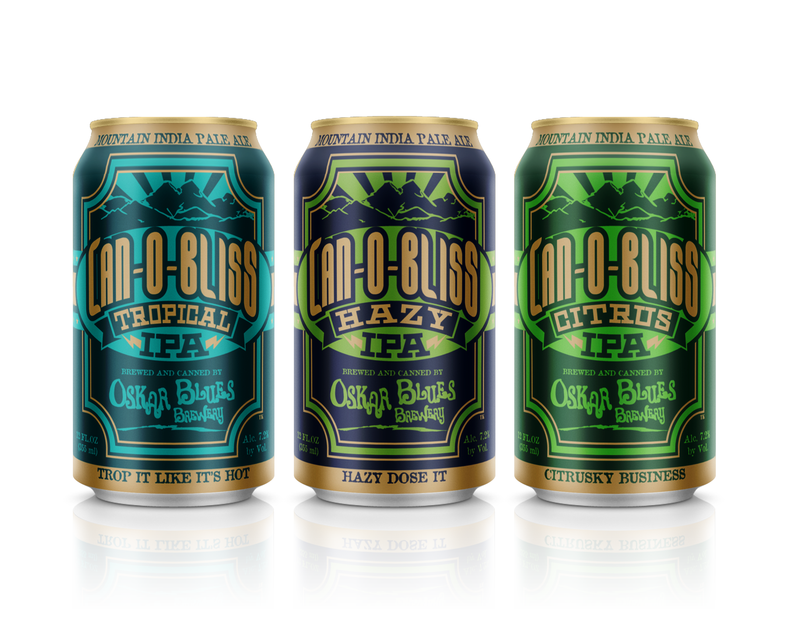 Oskar Blues Introduces Can-O-Bliss Rotating IPA Series 8 COB 3 Can Lineup Mock