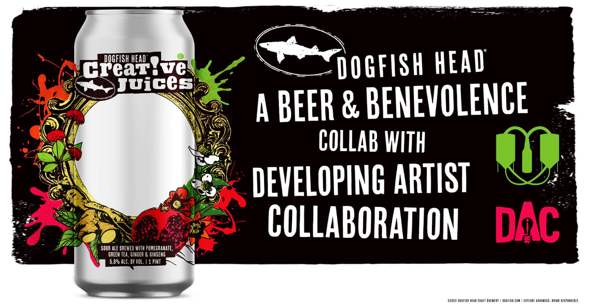 Dogfish Head & DAC Collaborate On Final 2023 Benevolence Beer 11 Creative Juices