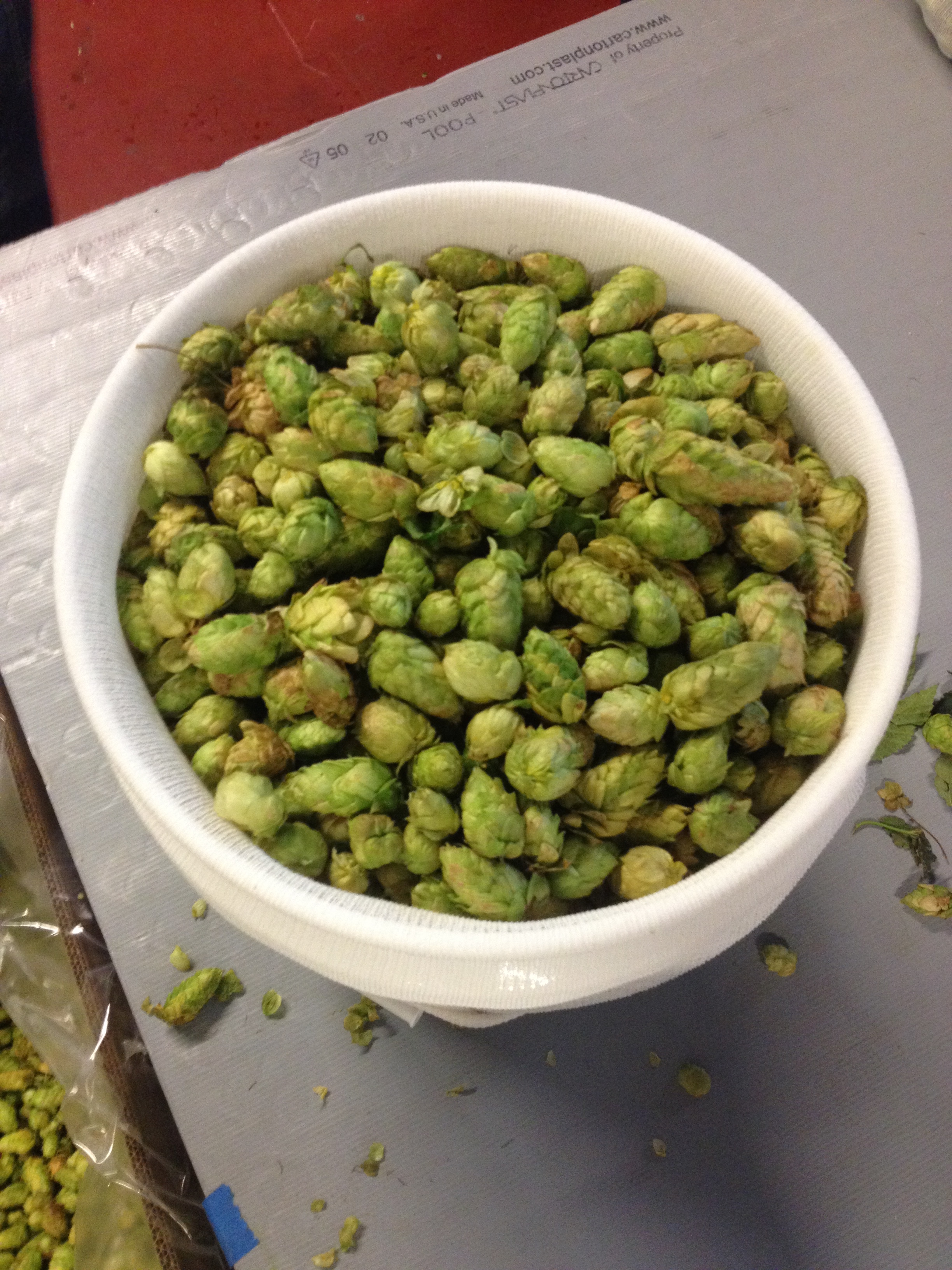 Boulevard Beer Bulletin: Last Splash (Video) 14 Hops are stuffed into bags before being placed in fermentation tanks.