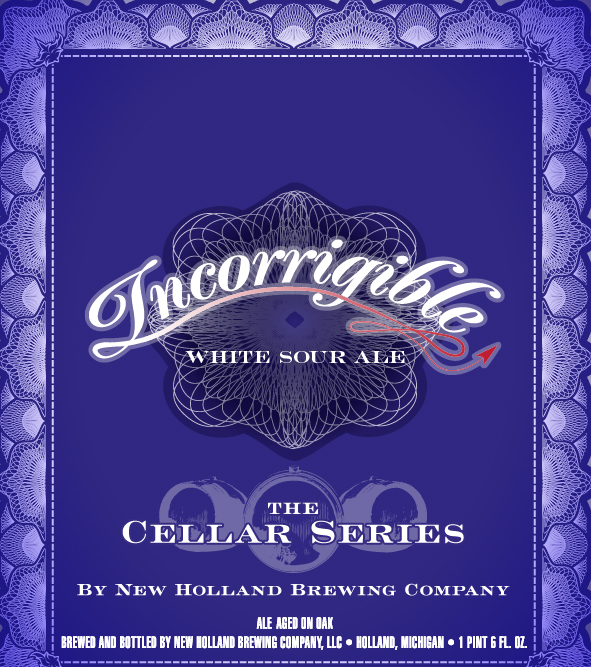 New Holland Brewing - Hopivore, Incorrigible & Bill’s Michigan Wheat Whiskey Coming In Oct - El Mole Ocho Nov 12 Incorrigible 22oz 091313 front copy