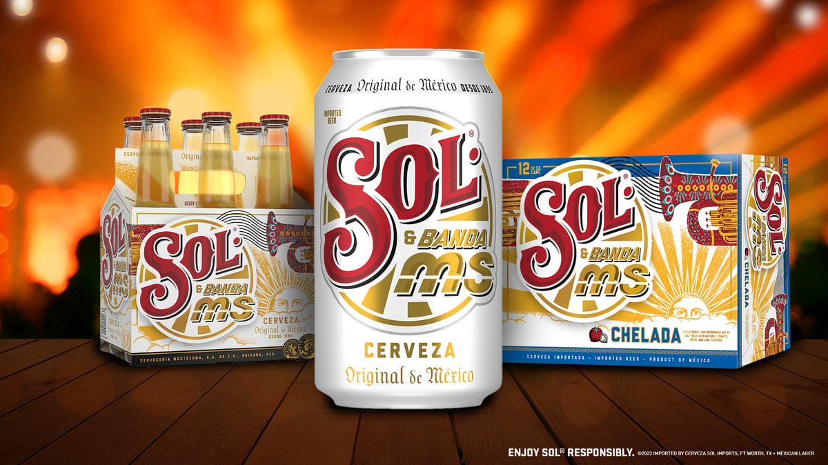 Sol’s bright summer: new chelada variety pack, Banda MS packaging, new ad campaign 8 Banda MS packaging