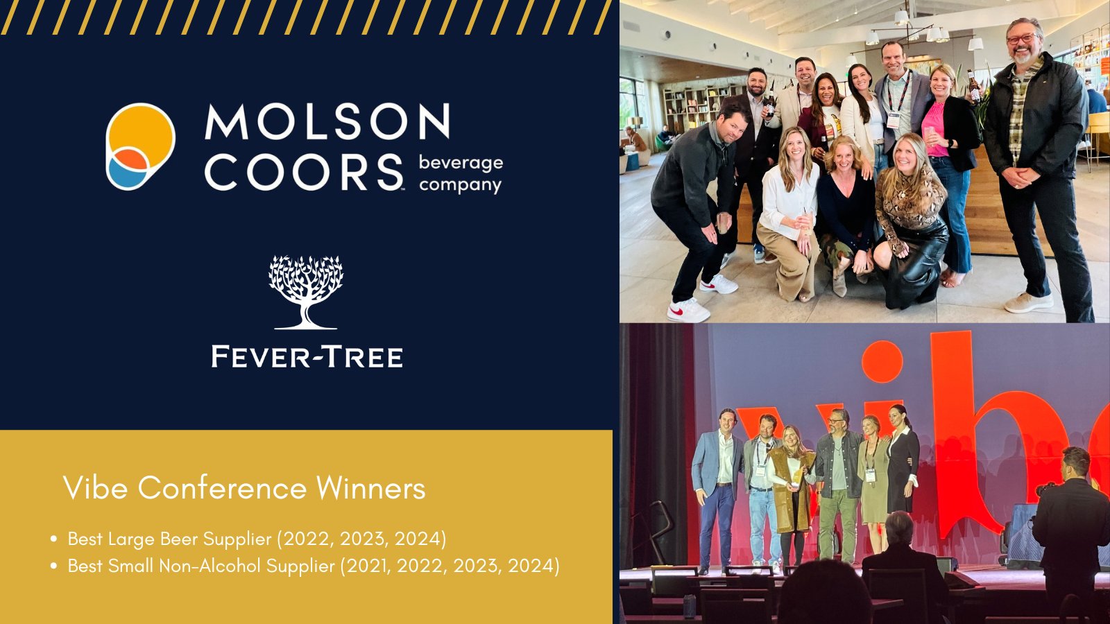 Molson Coors and Fever-Tree win Top Honors at on-premise Vibe Conference Molson Coors and Fever-Tree win Top Honors at on-premise Vibe Conference