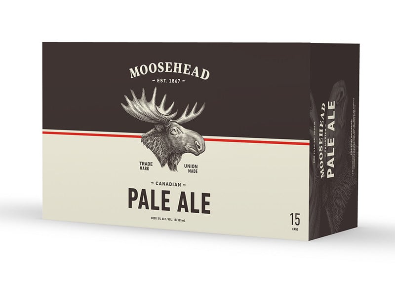 Moosehead Pale Ale will be available in 4pks and 15pks Moosehead Pale Ale will be available in 4pks and 15pks