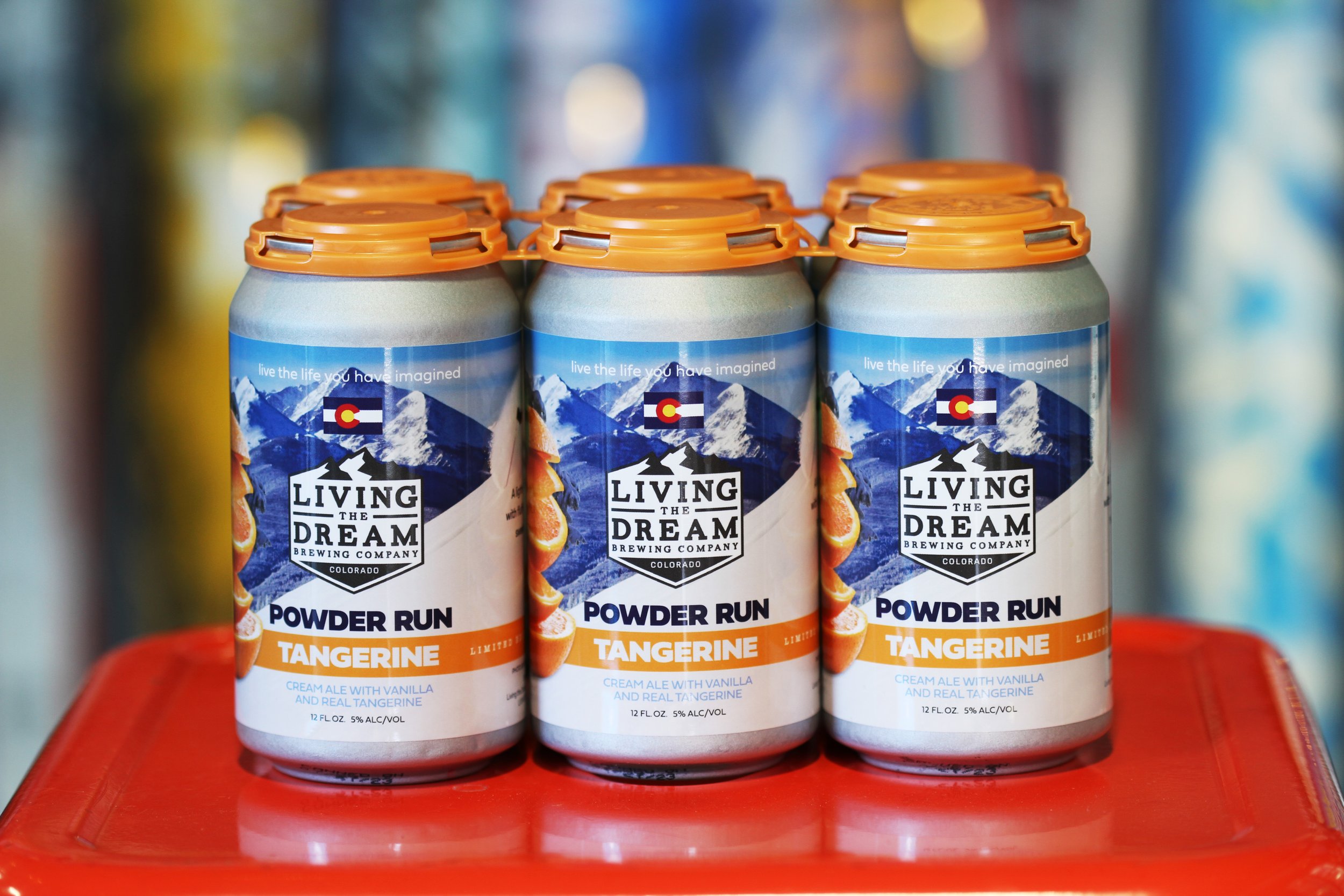 Living The Dream Brewing Seasonal Tangerine Powder Run Cream Ale Returns 8 Powder Run Tangerine 6 Pack