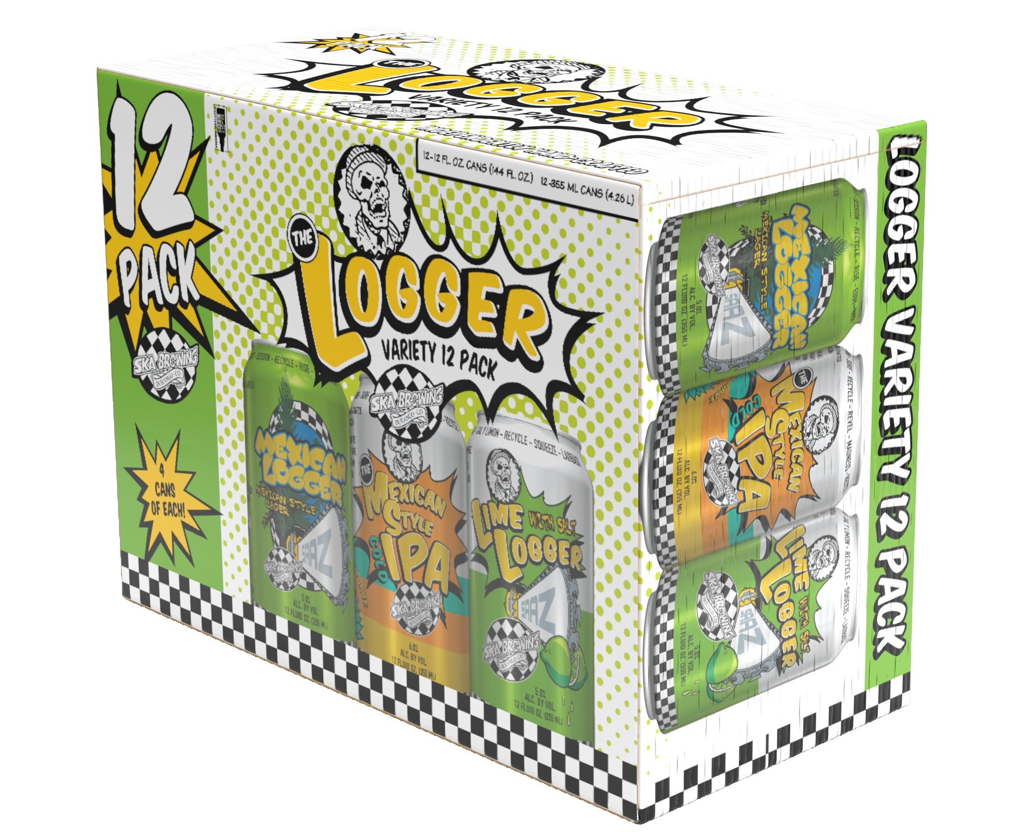 Ska Brewing Unleashes Two Bold New Brews and a Game-Changing 12-Pack Assortment 9 Ska Logger Variety 12Pack 3D 2 1