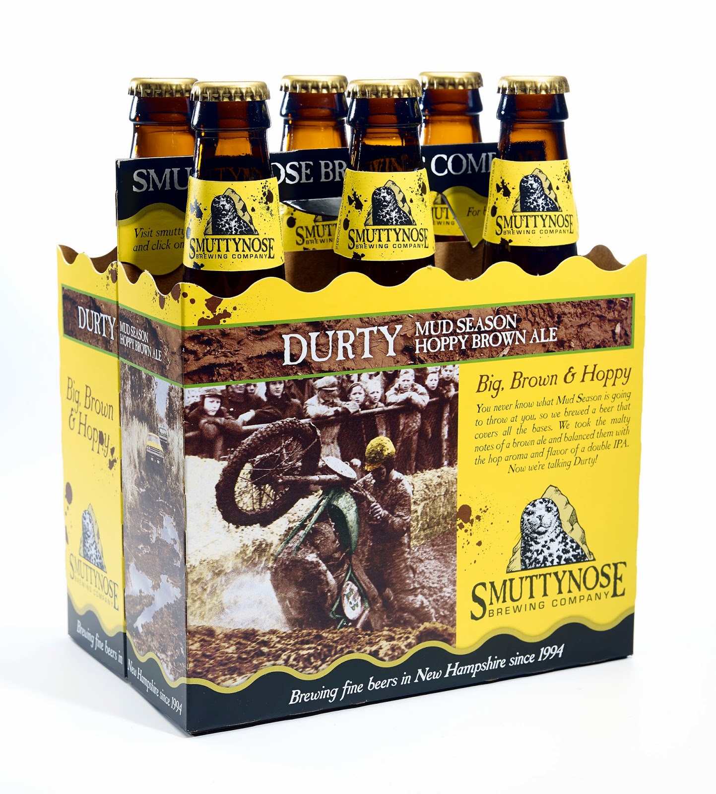 Smuttynose Releasing The Perfect Beer For Mud Season - “Durty” in Jan 8 Smuttynose Durty Diecut 6pack A
