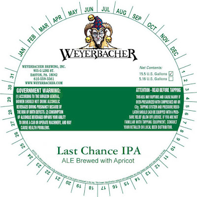 Weyerbacher - Last Chance IPA With Apricots 8 aa2 1