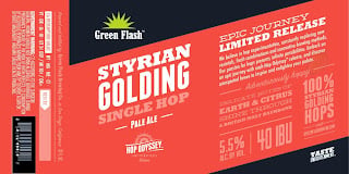 Green Flash Single Hop - Styrian Golding, Pacific Gem & Crosby Farms Crystal Bottles 10 aapost3 12