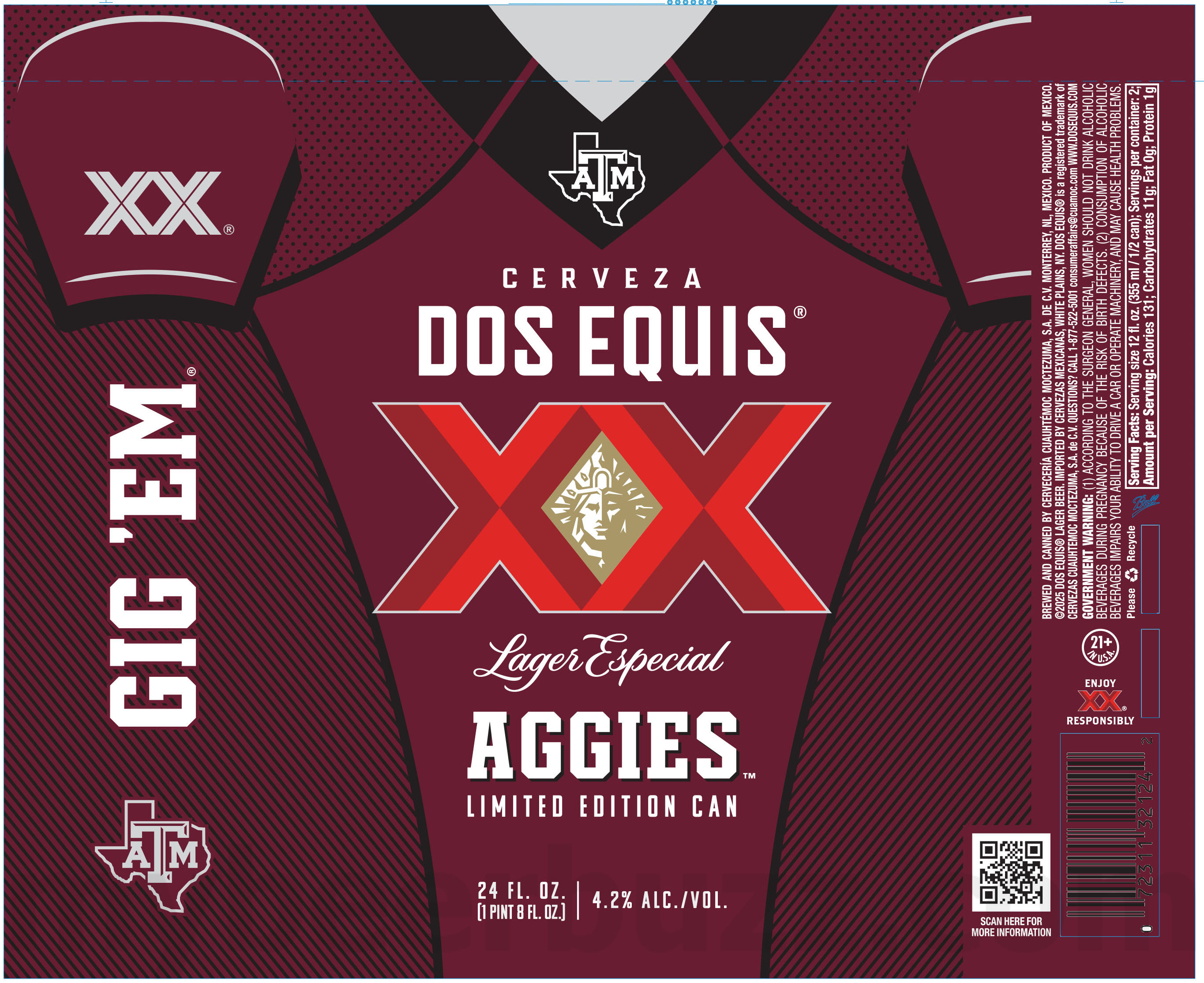 Dos Equis Adding Texas A&M Aggies Packaging Dos Equis Adding Texas A&M Aggies Packaging