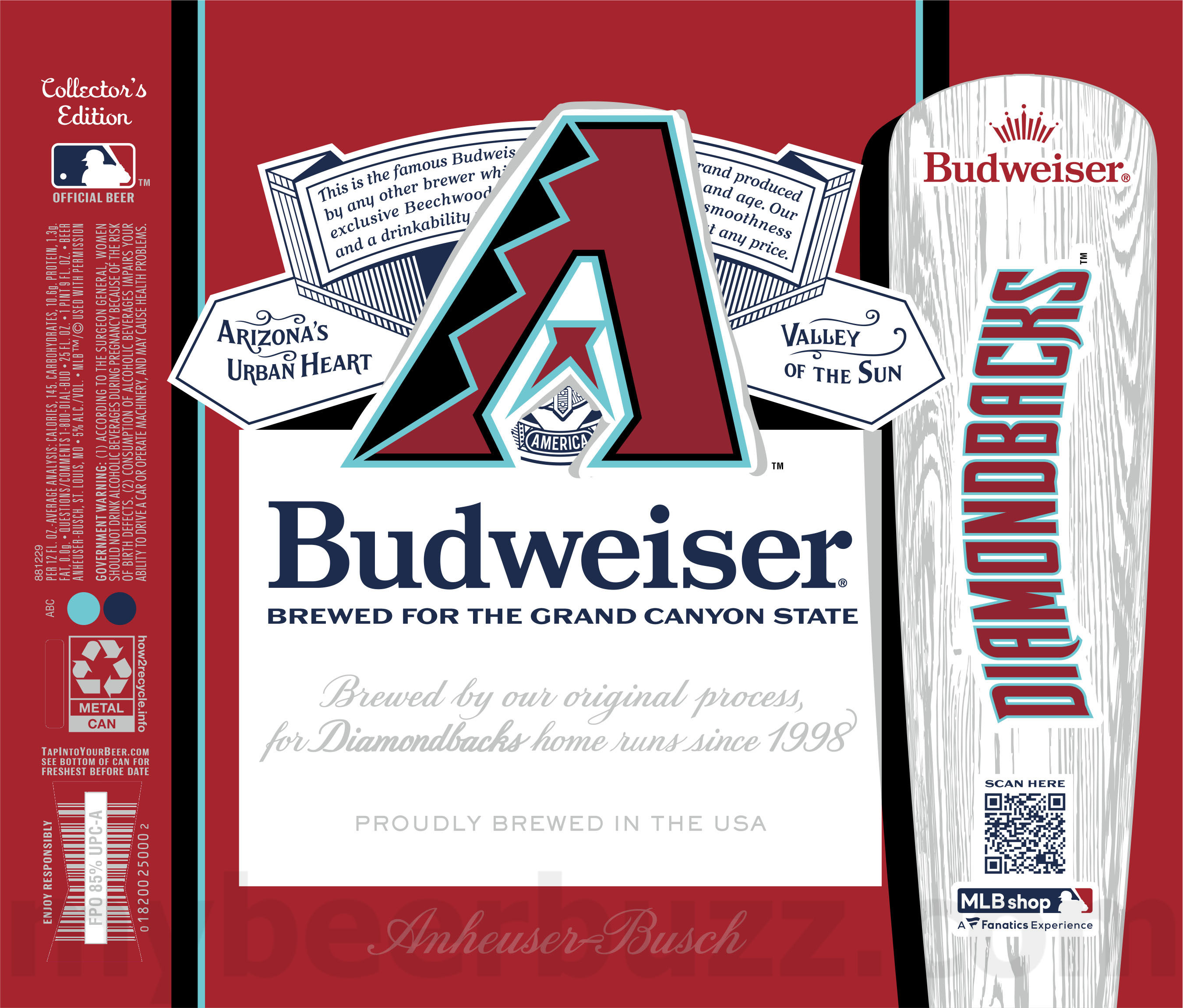 Budweiser Adding Major League Baseball MLB Collector’s Edition Cans 40 apost 422