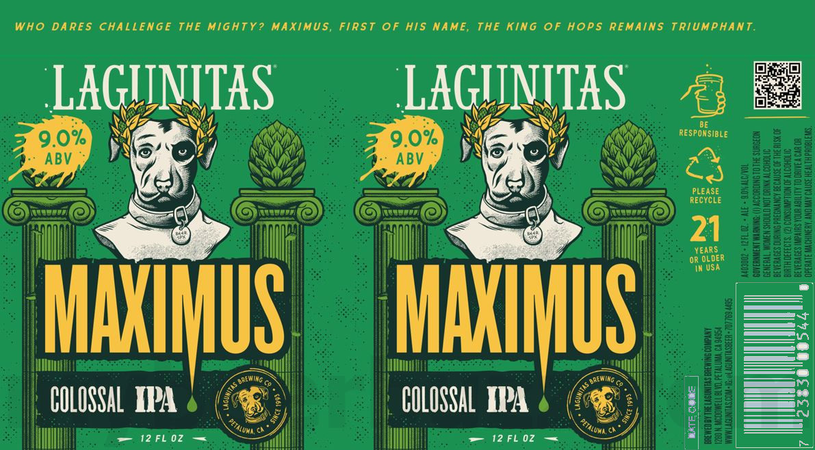 Lagunitas Updating Maximus Colossal IPA & IPNA Lagunitas Updating Maximus Colossal IPA & IPNA