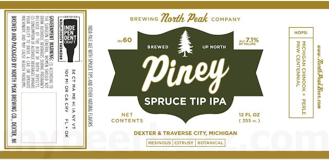 North Peak Brewing Updating Sparta American IPA, Havoc, Siren, Hooked, Piney, Stormy, Archangel, Double Diabolical, Diabolical Wet Hop IPA, Tropical Diabolical & Diabolical 15 apost 500