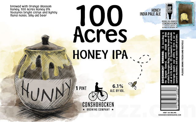 Conshohocken Brewing - Overkill Bourbon Barrel English Imperial IPA, Heaps of Green, Philly Vice, Summer Madness, 100 Acres, Blueberry Berliner Weisse, Ease Up Saison, Burn Everythin, Out Of Space, unPHLtered IPA, Puddlers Row, Mr Rubusto, Winter Madness, Grand Cru & Conshohopfen 12 apost 509