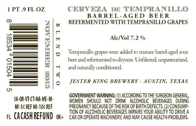 Jester King Cerveza de Tempranillo Batch 2 Coming 12/26 12 apost 558