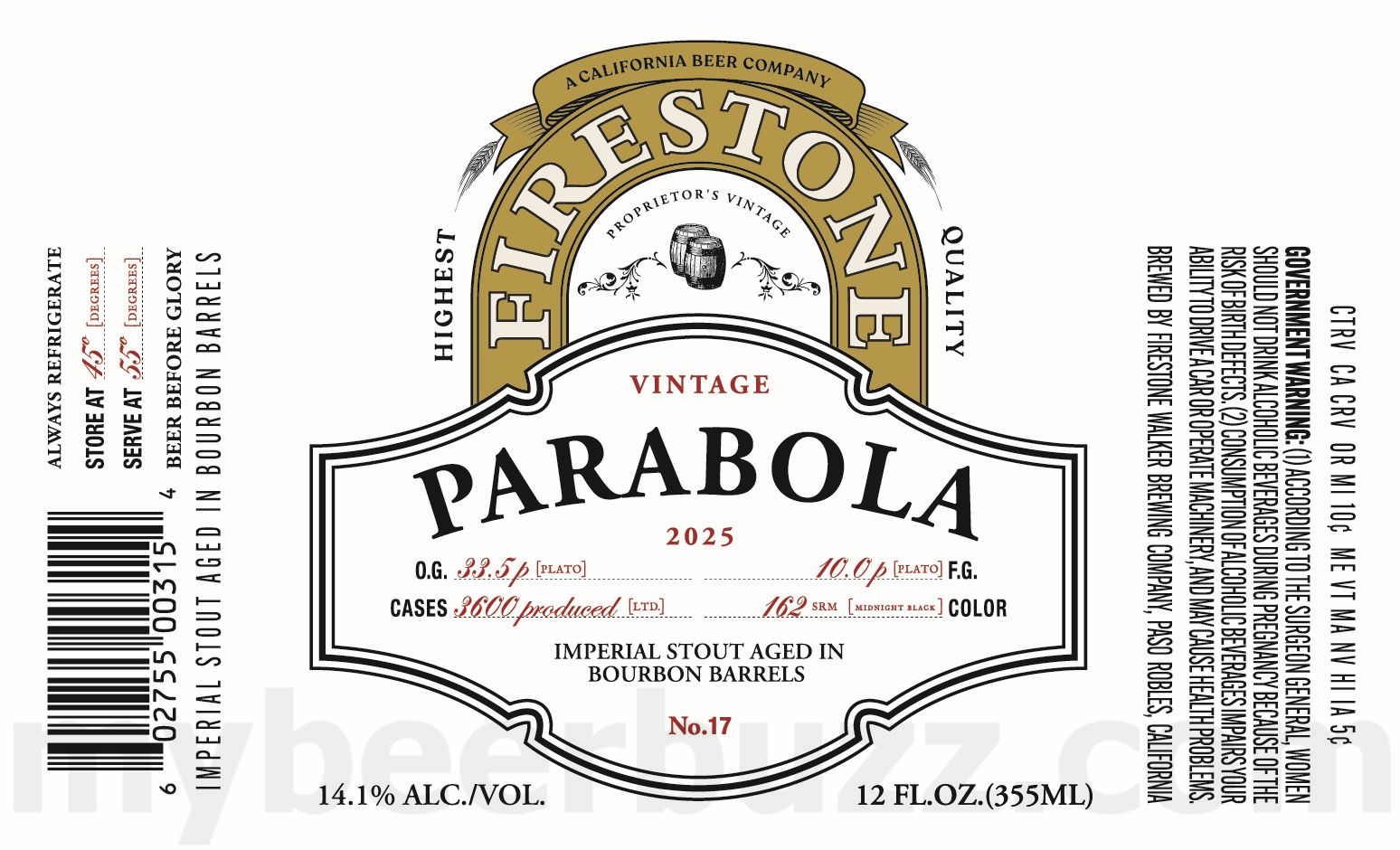 Firestone Walker Adding 2025 Parabola and Ancho & Fig Parabola Firestone Walker Adding 2025 Parabola and Ancho & Fig Parabola