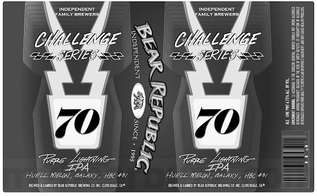 Bear Republic Racer 5 16oz Cans Coming 3/15 / Challenge Series 06 Smells Like Citrus IPA / Challenge Series 70 Purple Lightning / Challenge Series 11 Double Brut IPA 16 apost1 208