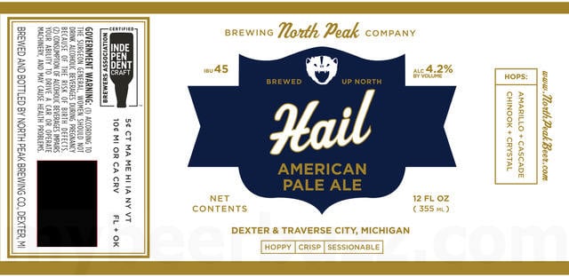 North Peak Stormy Series - Cloudy, Zephyr, Thunder, Torrent, Hail, Dweller, Flurry, Gale & Murky Oat IPA 8 apost1 250