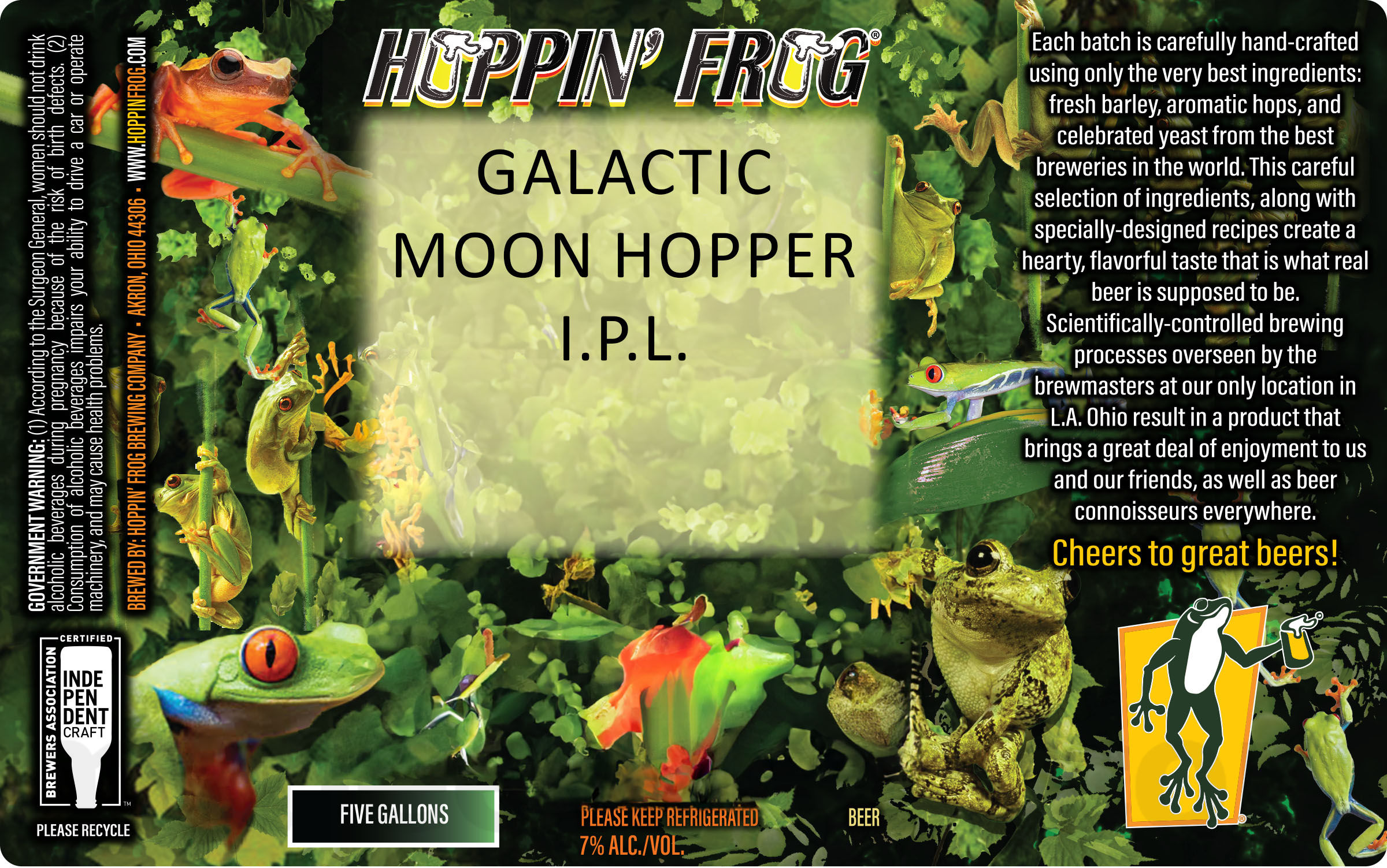 Hoppin’ Frog Working On Ecliptic Party Hopped Black IPA & Galactic Moon Hopper IPL Hoppin’ Frog Working On Ecliptic Party Hopped Black IPA & Galactic Moon Hopper IPL