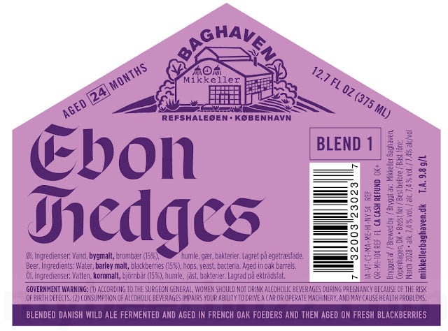 Mikkeller Baghaven Adding Biére des Champes, Granadilla, Kati, Spätale, Ebon Hedges, Rubus Of Rose & I Found My Thrill Mikkeller Baghaven Adding Biére des Champes, Granadilla, Kati, Spätale, Ebon Hedges, Rubus Of Rose & I Found My Thrill