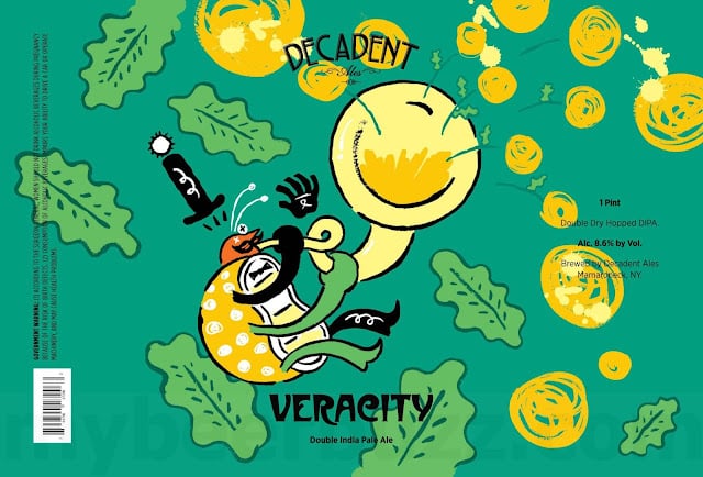 Decadent Ales - Blueberry Pancake, Strawberry Frosted Pastry, Blueberry Frosted Pastry, Strawberry Coconut Smoothie, Oatmeal Raisin Cookie, Snowball, Drink Tropically, Coconut Orange Drink Tropically & Veracity 16oz Cans 19 apost12 45