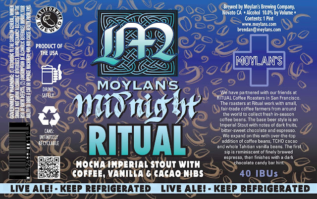 Moylan’s Adding ManGo Crazy Session IPA, Midnight Ritual & Fruit Stand Pomegranate Cans Moylan’s Adding ManGo Crazy Session IPA, Midnight Ritual & Fruit Stand Pomegranate Cans