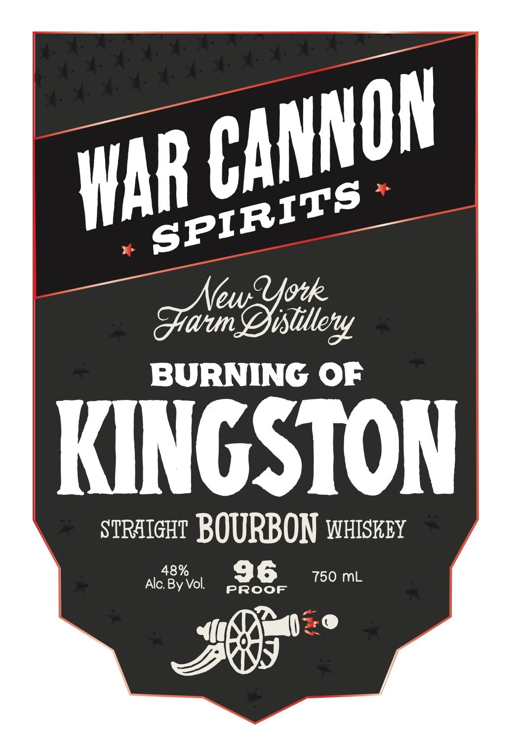 War Cannon Spirits Burning Of Kingston Straight Bourbon Whiskey War Cannon Spirits Burning Of Kingston Straight Bourbon Whiskey