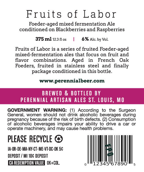 Perennial Artisan Ales Working On Fruits Of Labor Perennial Artisan Ales Working On Fruits Of Labor