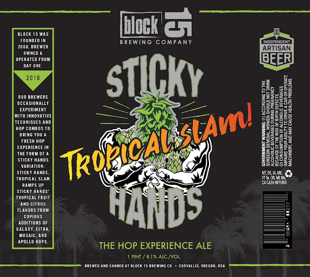 Block 15 Brewing - Cosmic Cold Brew, Figgy Pudding, Animal Cookies, Cosmic Cold Brew Maple Cream 500ml Bottles, Golden Ticket, Dan Lab Juice Joint, Sticky Hands Tropical Slam, Wandelpad & Gloria! / Hoppy New Year 2018 Cans 11 apost4 237